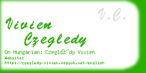 vivien czegledy business card